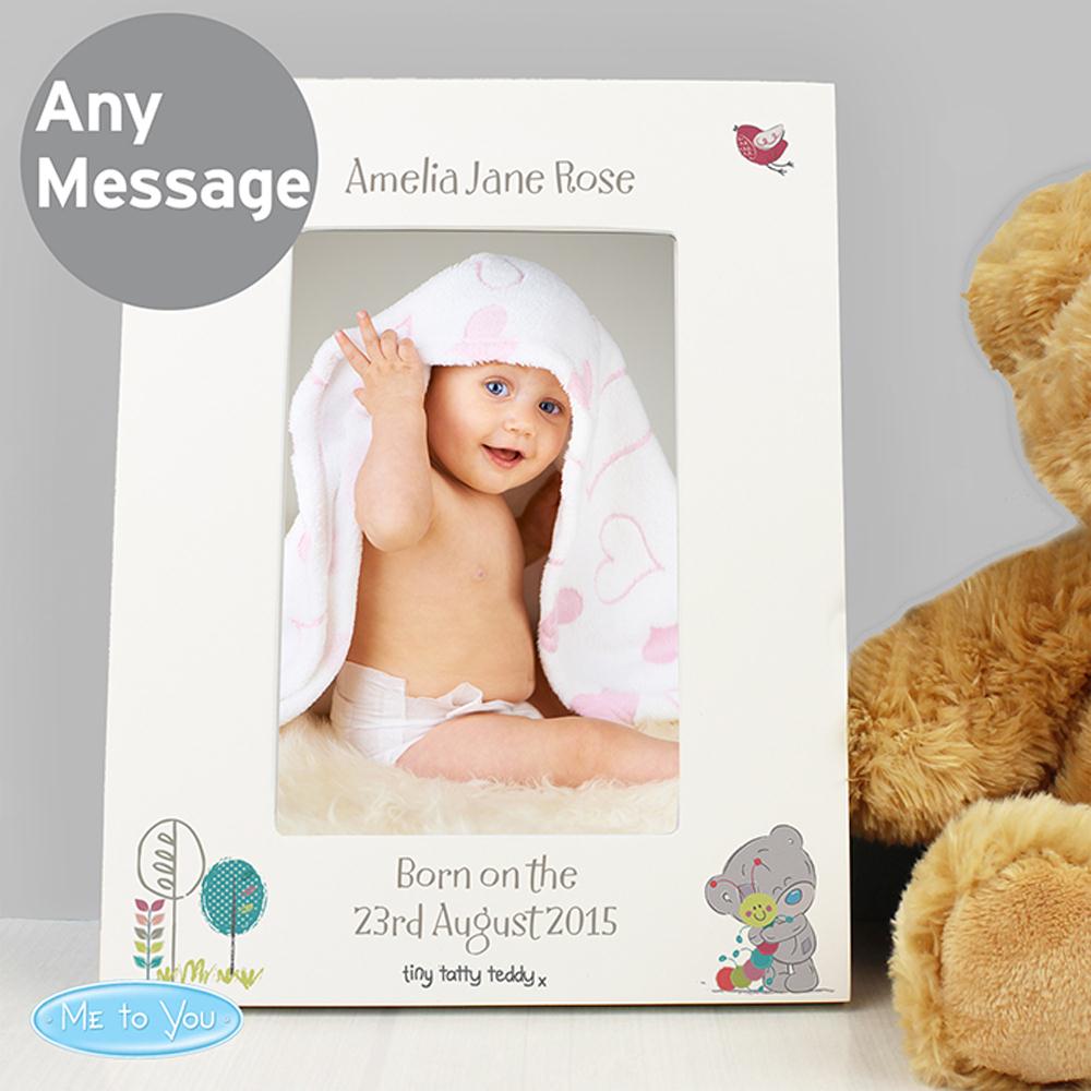 Personalised Tiny Tatty Teddy Cuddle Bug White 6 x 4" Frame Extra Image 3